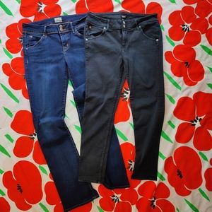 Bundle of Dark Rinse & Black Double-button Zip-fly Jeans | Hudson